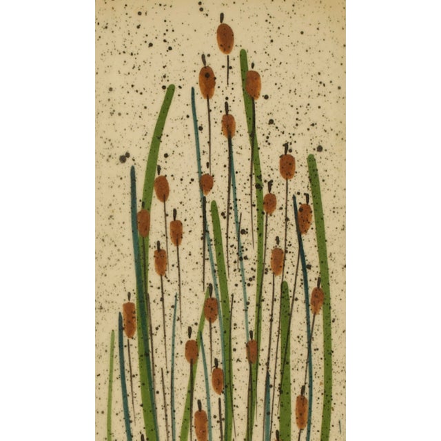 Pair of Signed Jobi Studio Pottery Platters, Mid-Century Modern, Cape Cod For Sale In New York - Image 6 of 8