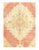 Tribal medallion design Oushak rug from Turkey. This vintage Turkish Oushak rug features a cross-shaped medallion design...