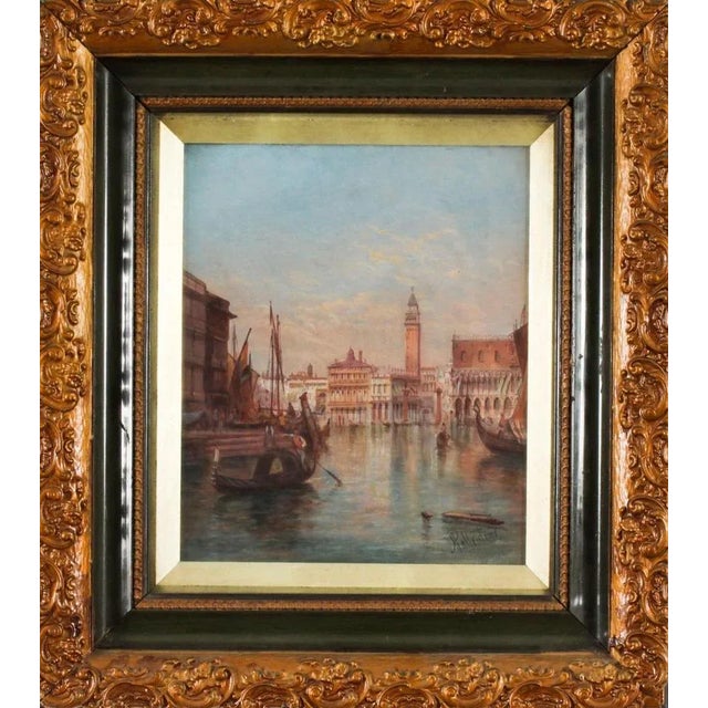 Alfred Pollentine, Venice, 1800s, Oil on Canvas, Framed For Sale - Image 11 of 11
