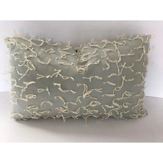 Custom Handmade Rectangular Pillow by Stroheim *Roman Seafoam Green ($250 Wholale) For Sale