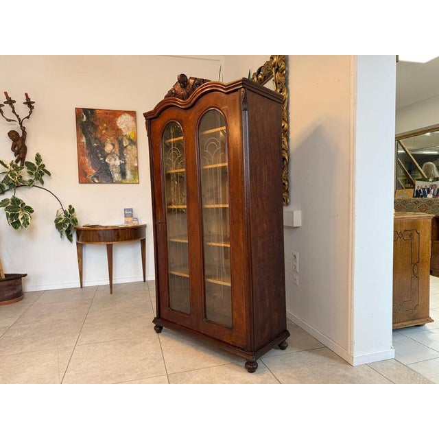 Display Cabinet in Walnut and Glass For Sale - Image 6 of 12