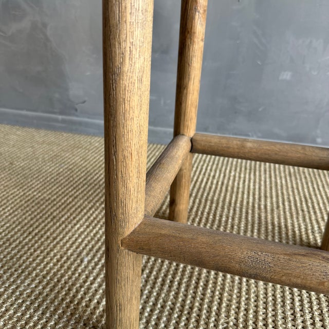 Not Yet Made - Made To Order Brock Counter Stool in White Oak and 100% Genuine Shearling in Natural For Sale - Image 5 of 9