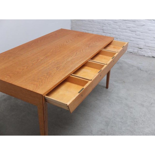 Model 36 Freestanding Desk in Oak by Severin Hansen for Haslev, 1958 For Sale - Image 11 of 18
