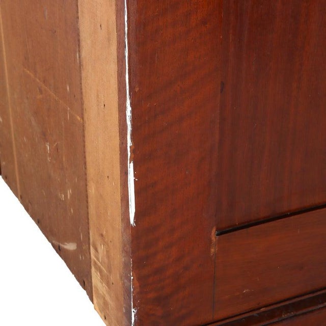 Large Antique Renaissance Revival Walnut, Burl & Marble Mirrored Sideboard C1890 For Sale - Image 16 of 18