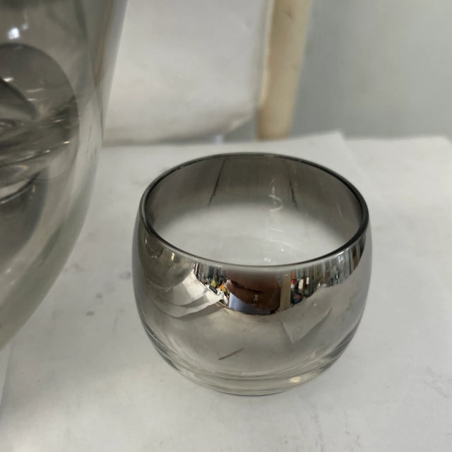 Dorothy Thorpe 1960s Silver Fade Punch Bowl Set After Dorothy Thorpe- 12 Pieces For Sale - Image 4 of 6