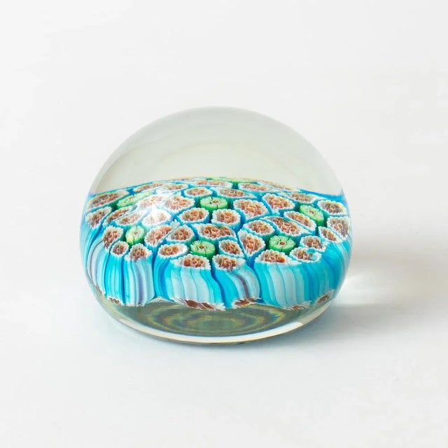 Vintage Millefiori Glass Paperweight from Vetreria 3 Fiori, 1950s For Sale - Image 4 of 7