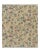 Rug & Kilim’s Tudor Style Rug in Cream With Teal Floral Patterns For Sale