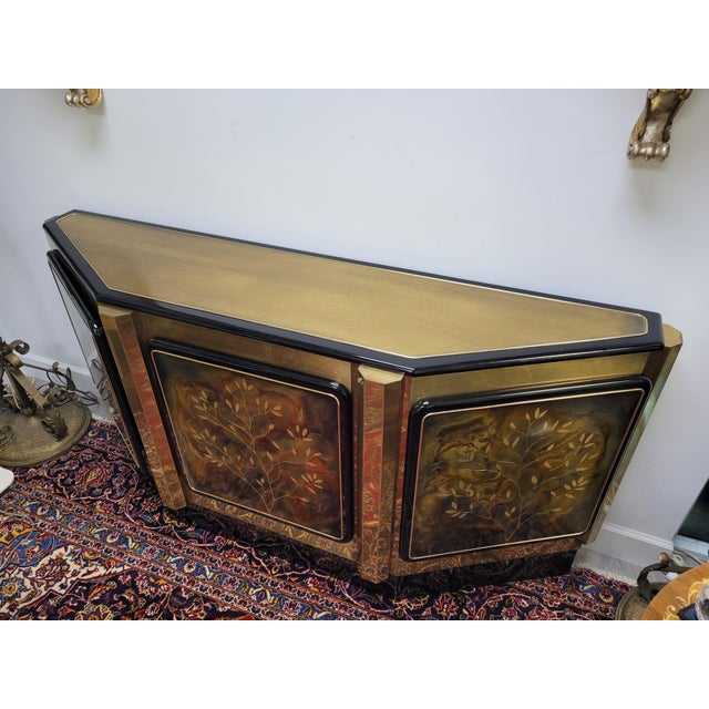 1980s Bernhard Rohne for Mastercraft "Tree of Life" Credenza Console, Circa 1980s For Sale - Image 5 of 10