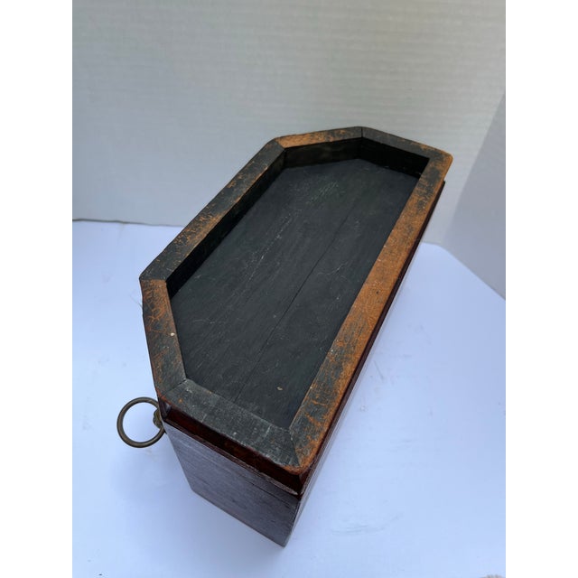 Brown Antique Mahogany Planter For Sale - Image 8 of 9