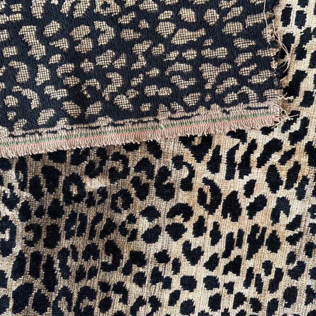 Clarence House Leopard Velvet Upholstery Fabric 50” X 34” For Sale In New York - Image 6 of 7