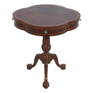 Maitland Smith Model 8115-30 Mahogany Lamp Table For Sale