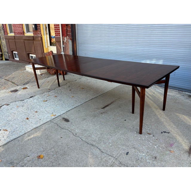 Mid-Century Modern Arne Vodder Rosewood Extension Table, Model 201 For Sale - Image 3 of 12