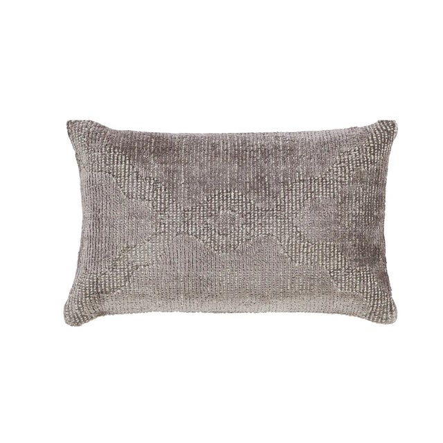 Modern Boho Mauve Throw Pillow For Sale - Image 4 of 4