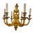 1900 Neoclassic Style Gilt Bronze Chandelier 6 Lights For Sale