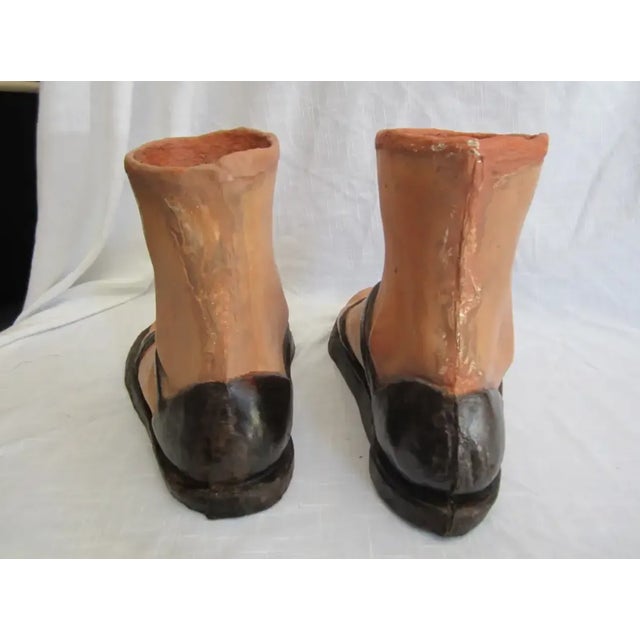19th Century Papier Mâché Feet - Set of 2 For Sale - Image 4 of 6