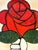 Avi Ben Simhon Monumental Modernist Red Rose Painting For Sale - Image 10 of 14