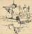 Abstract Expressionism 1970s Abstract Figures and Landscape Drawing by David Rosen For Sale - Image 3 of 7