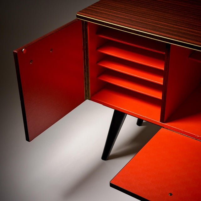 Period Mid-Century Modern, French Bar Cabinet, 1950 For Sale In Austin - Image 6 of 9