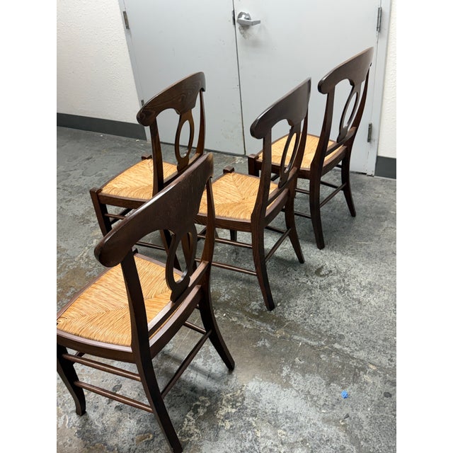 Pottery Barn Pottery Barn Napoleon Dining Chairs, Set of Four For Sale - Image 4 of 12