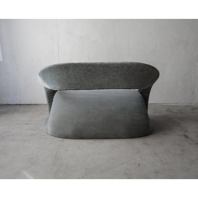 Post Modern Cantilevered Loveseat and Ottomans by Jaymar For Sale - Image 9 of 10