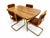 1981 Douglas Furniture of California Dining Table and Four Cantilever Chairs — 5 Pieces For Sale - Image 11 of 12