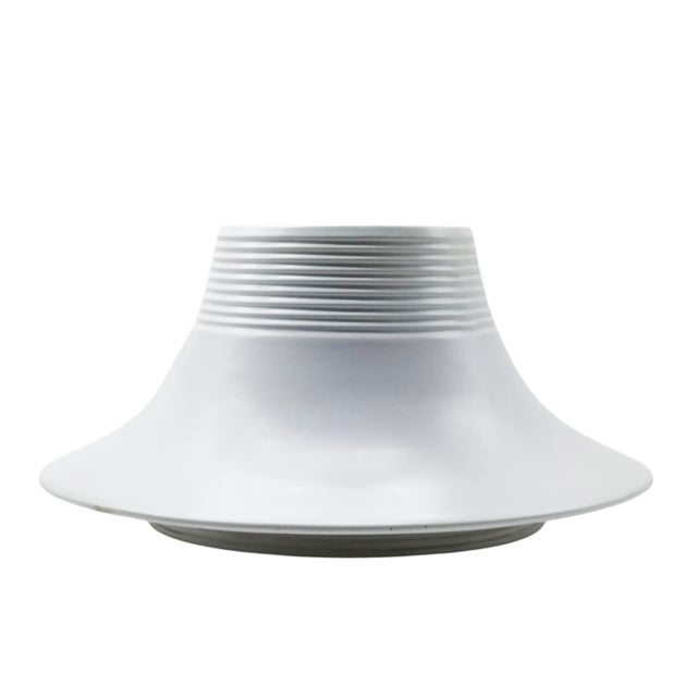 White Vesuvio White Ceramic Vase by Angelo Mangiarotti for Gabbianelli, Italy, 1970s For Sale - Image 8 of 8