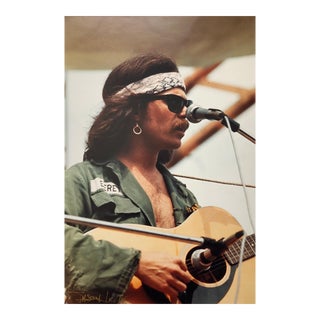 Jason Laure, Original Hand Signed Rock & Roll Photograph Woodstock Country Joe Macdonald, 1969 For Sale