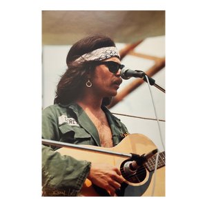 Jason Laure, Original Hand Signed Rock & Roll Photograph Woodstock Country Joe Macdonald, 1969
