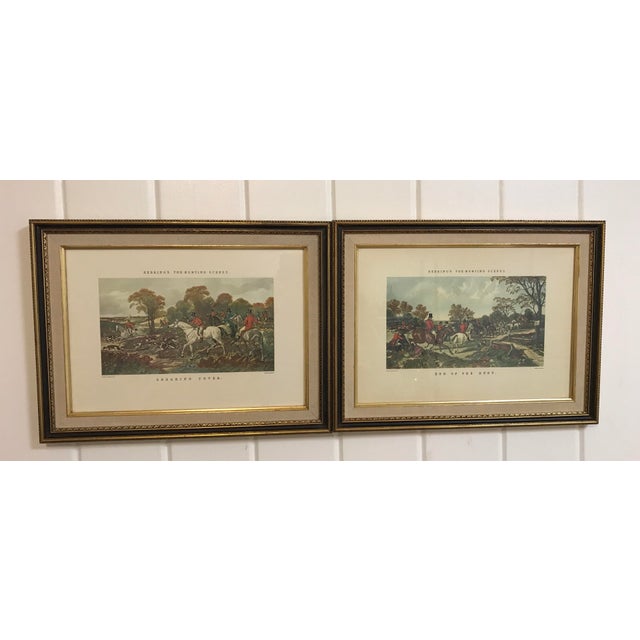 J F Herring Antique Engraved Fox Hunting Prints A Pair Chairish