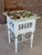 Vintage Custom Painted Tropical Decoupage Spindle Side Table For Sale - Image 10 of 12