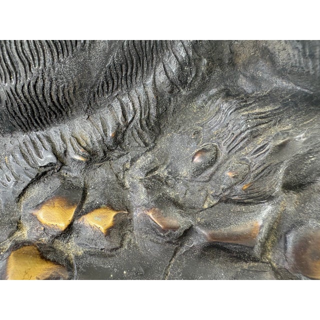 Stone Mid 20th Century Grand Tour Italian Bronze Lion Sculpture For Sale - Image 7 of 12