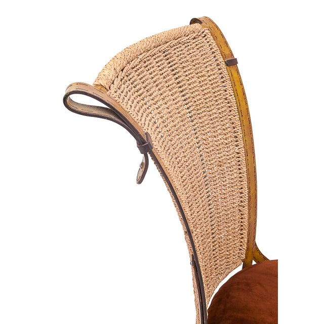 Dining Chairs attributed to Jacques Adnet, Set of 4 For Sale - Image 10 of 13