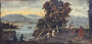 Venetian Landscape, 1700, Oil on Canvas