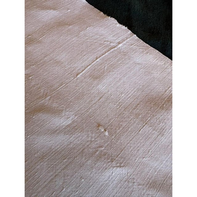 Antique French XL Linen Towel 31.5 X 73.2 Inches Hand Finished Edges Vintage French Trousseau Textile For Sale - Image 11 of 14