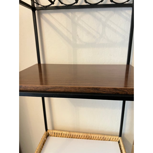 Black Mid 20th Century Wine Rack Mid Century Modern in the Style of Arthur Umanoff For Sale - Image 8 of 8