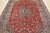 1980s Kashan Rug 9'8'' X 12'9'' Red Wool Vintage Traditional Hand-Knotted Carpet For Sale - Image 5 of 12
