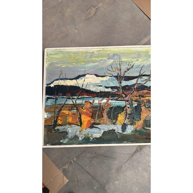 Harry Sahlin, Autumn Shore, 1973, Oil on Panel, Framed For Sale - Image 6 of 18