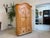 Charming, partially solid wood farmhouse wardrobe, natural wood. Dimensions: Height x Width x Depth 194 x 85 x 50 cm....