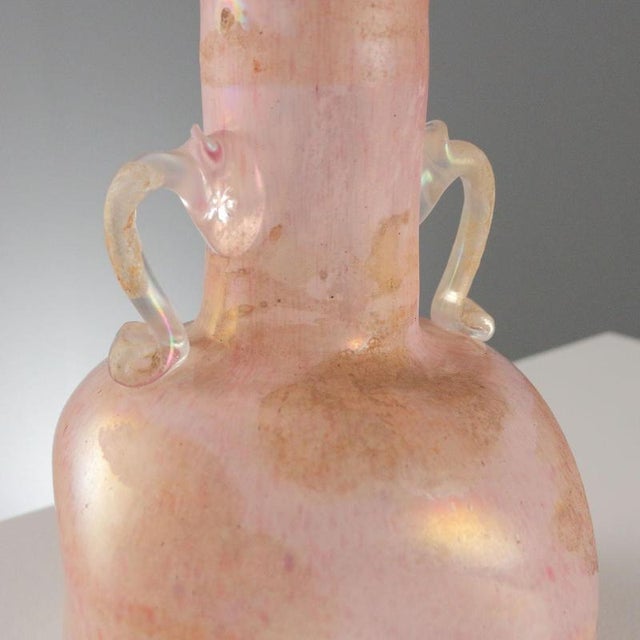 Scavo Murano Glass Vase For Sale - Image 5 of 9