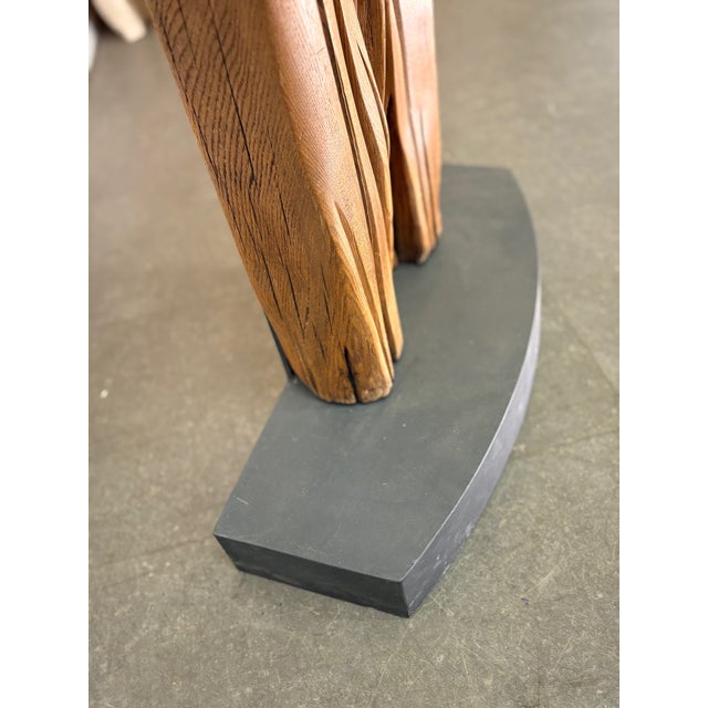 Franz Kracberg, Totem Sculpture, 1970s, Oak For Sale - Image 9 of 11