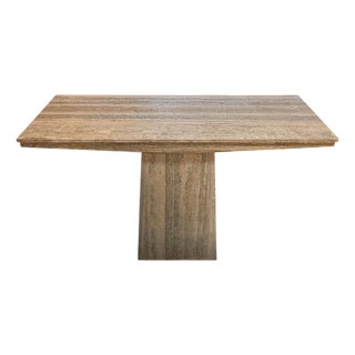 Italian Travertine Console Table, 1970s For Sale