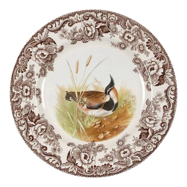 Spode Woodland Lapwing Dinner Plate For Sale