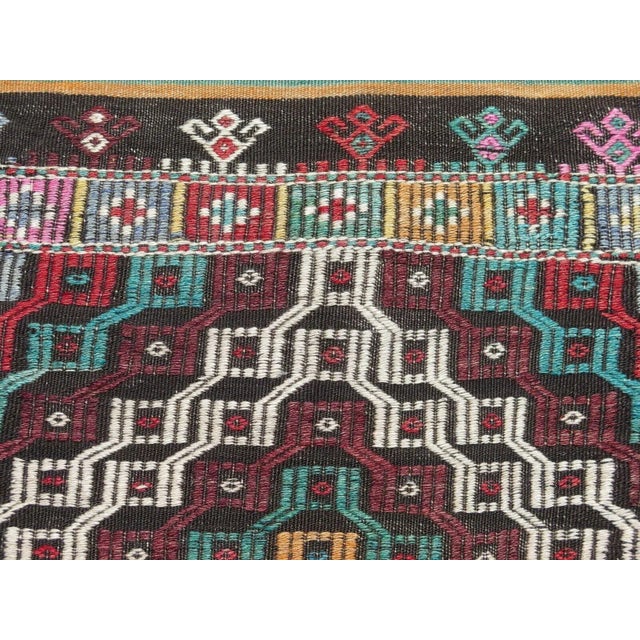 1960's Handmade Kilim Rug - 58" X 100" For Sale - Image 4 of 12