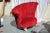 1970s Hollywood Regency Grosfeld House Ruby Red Lounge Chair For Sale - Image 5 of 5