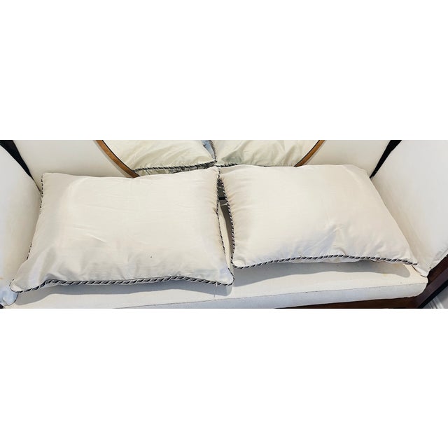 1960s Vintage Pair of Silk Brocade Embroidered Butterfly Pillows For Sale - Image 5 of 10