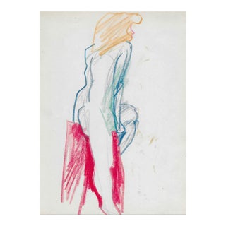 1950s Paul McCarron Female Nude Drawing For Sale