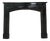 French Louis XIV Style Fireplace in Black Marble, 1900s For Sale