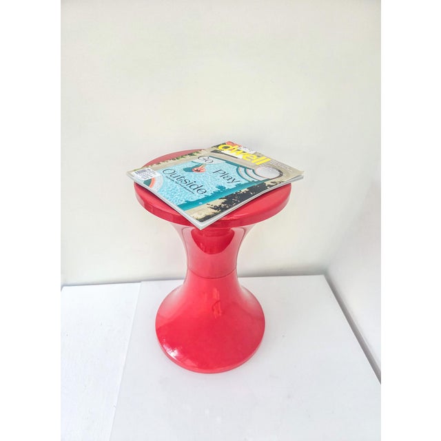 Tamtam Seat in Bright Red by Henry Massonnet, 1970s For Sale - Image 4 of 13