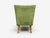 Swedish Modern, Scoop Lounge Chair, Green Fabric, Beech, Sweden, 1940s For Sale - Image 9 of 10