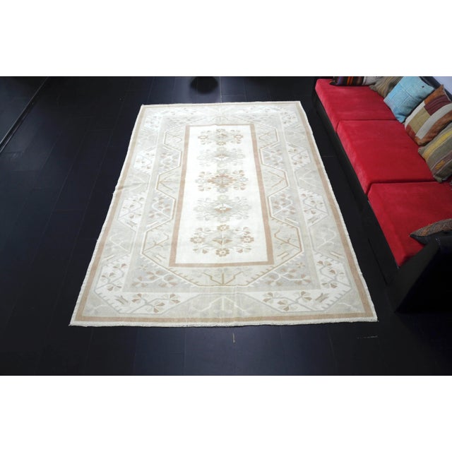 1960s Vintage Turkish Anatolian Handmade Area Rug For Sale - Image 11 of 11